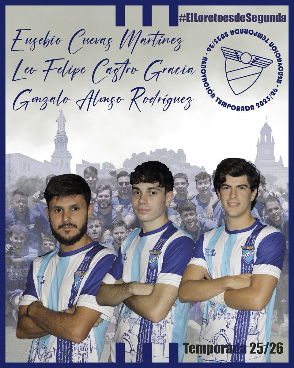 📢📢Seguimos renovando piezas clave de nuestro ascenso la temporada pasada.

🔵Eu, el máximo artillero del equipo.

⚪️Leo, el fichaje revelación de la temporada pasada.

🔵 Gonzalo, jugador polivalente, todocampista.

¡Seguimos apostando por los nuestros!  💙🤍