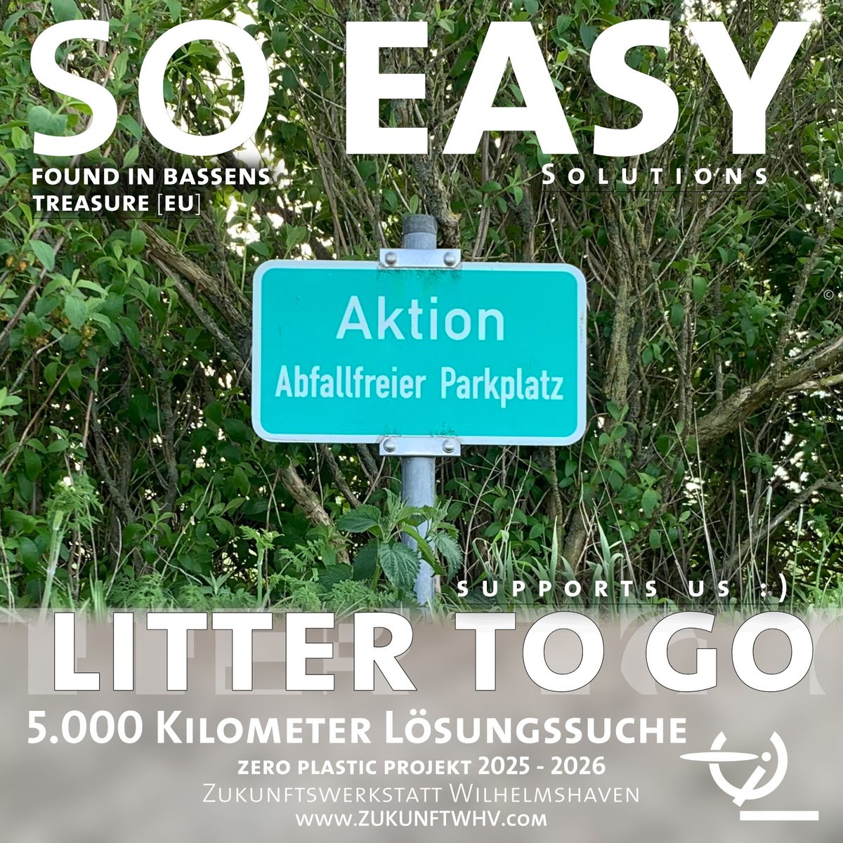 LITTER TO GO | so easy | solutuions
Support us: 
tinyurl.com/2y7vpw9j

Wirkt: So einfach können Lösungen sein, um Plastik in der Umwelt zu vermeiden.

Werde Teil der Lösung:
tinyurl.com/278ns96r

zukunftwhv.com 
#zukunftwhv
<a href="/zukunftwhv/">Zukunftwerkstatt Wilhelmshaven</a>