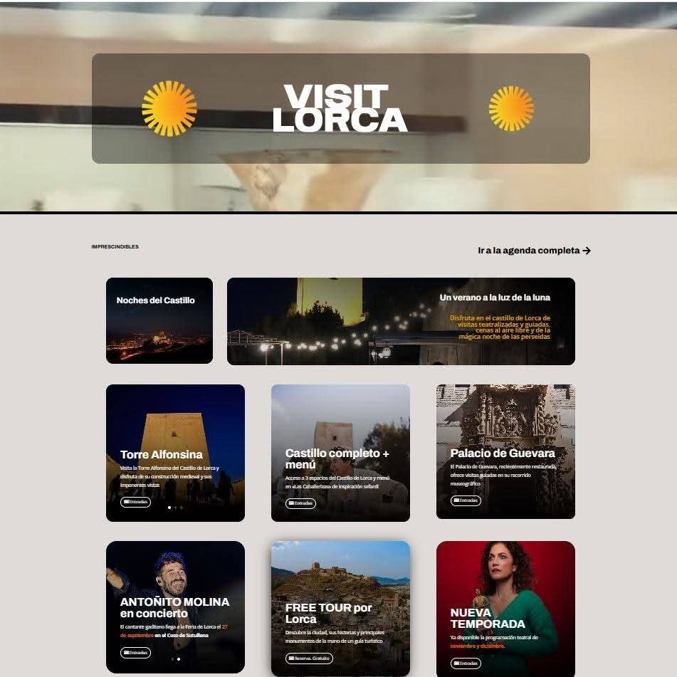 ℹ️ Consulta toda la programación cultural y de ocio de Lorca en un solo clic

La web oficial visitlorca.es pone a tu disposición una agenda actualizada con todos los eventos 

📲 Te invitamos a visitarla y mantenerte informado.

#CulturaEnLorca #AgendaLorca #VisitLorca