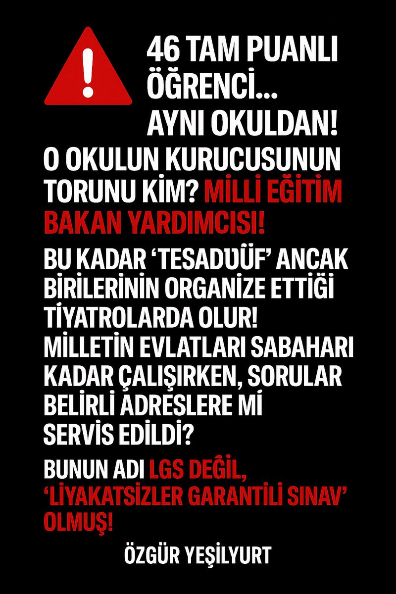 Geri zekalıya sorar gibi soruyorum.
1- Sınavlar bitmeden pdf formatında dağıtılan soruların, ne zaman kimin eline geçtiğini ve sınav öncesi kim yada kimlerle paylaşıldığını biliyormusunuz ? 
2- Sınav sorularına pdf  formatında nasıl ulaştılar ? #lgs2025 #YusufTekinİstifa #meb