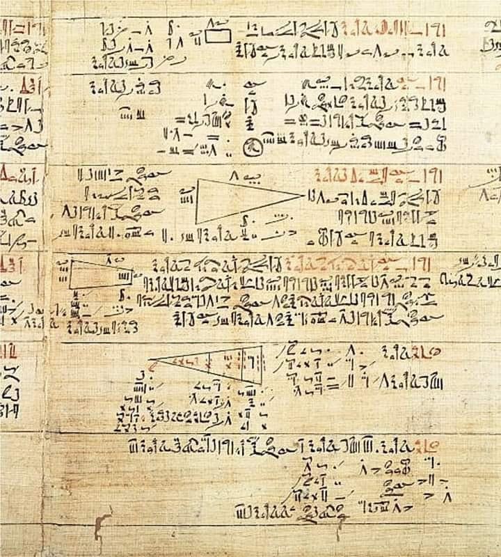 DsmCourrier's tweet image. 📜 Math wasn&apos;t invented by Muslim scholars.
The Rhind Papyrus (c. 1650 BCE) is an ancient Egyptian math textbook: volumes, areas, pyramid slopes.
People were solving problems 4,000 years ago!

#HistoryOfMath #AncientEgypt #RhindPapyrus