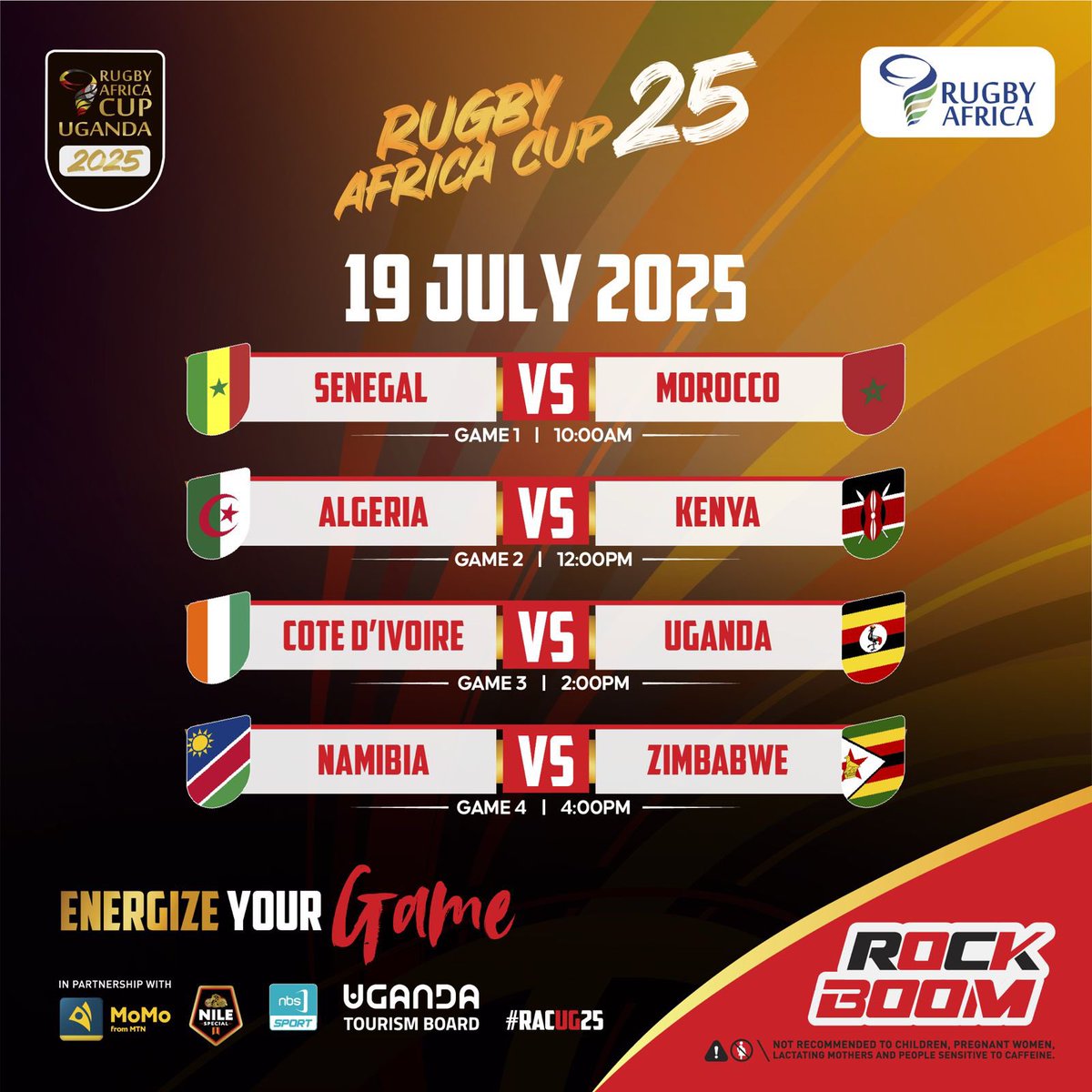 mandelastadium's tweet image. MATCH DAY 3 ๐ | Final Day Vibes!
It all comes down to this โ the final day of the Rugby Africa Cup 2025 with 4 epic clashes lined up!
See you tomorrow! ๐๐ฝ๐บ๐ฌ๐ช
#RACUG25 | #FeeltheAfricanSpirit