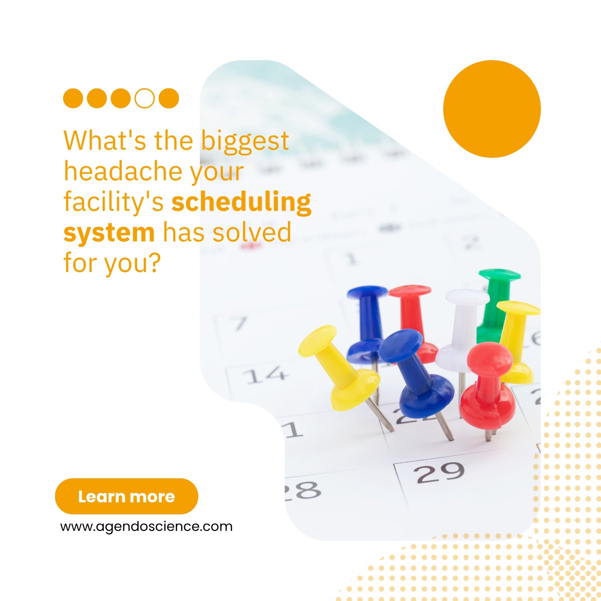 Core research facilities are the driving force behind innovation. Yet, for many, their operations remain manual.
A robust scheduling system transforms your facility from reactive to proactive, going beyond simple bookings.
Find more information at agendoscience.com