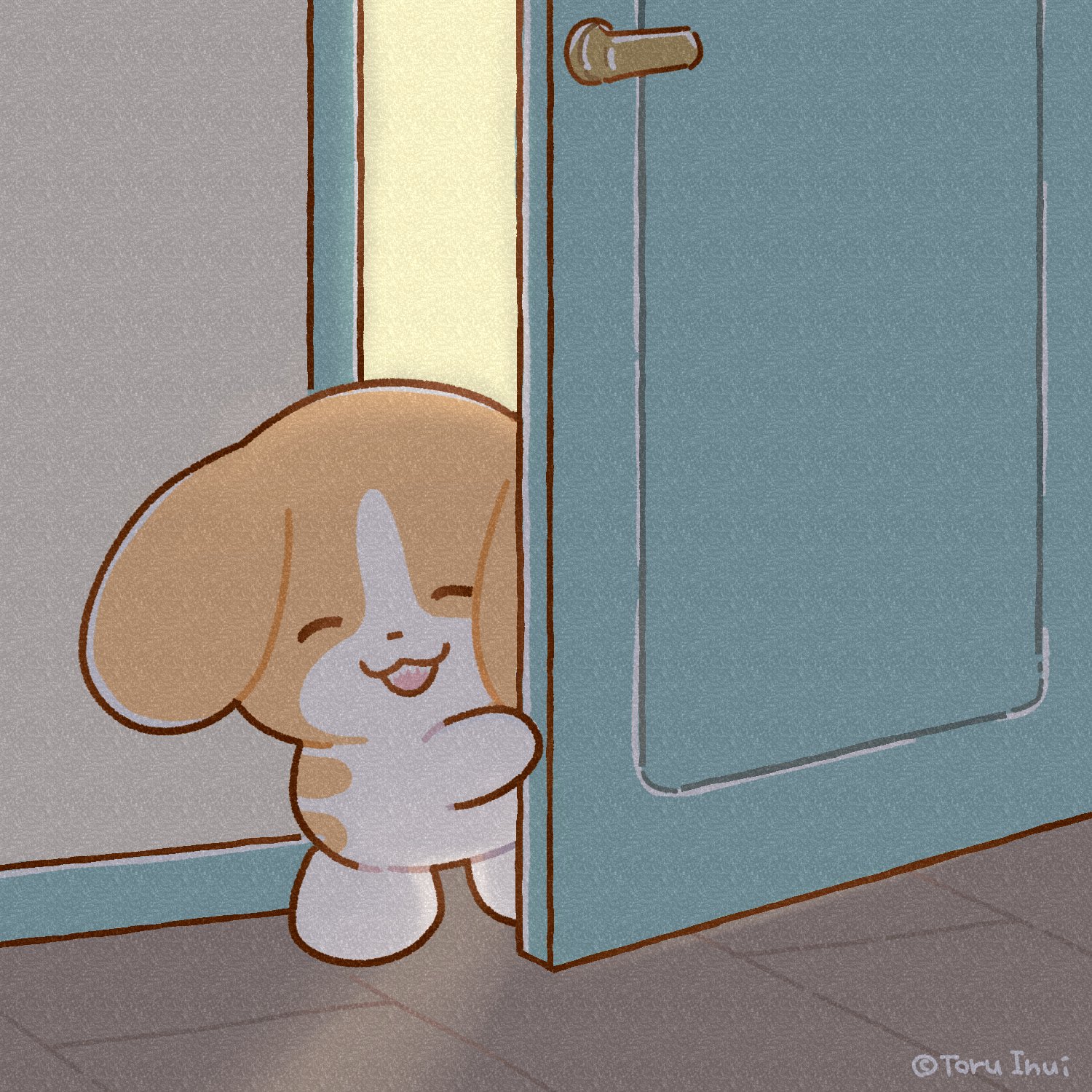 きなこ犬さん専用 忠犬もちしば 立ちポーズぬいぐるみボールチェーン（きなこ