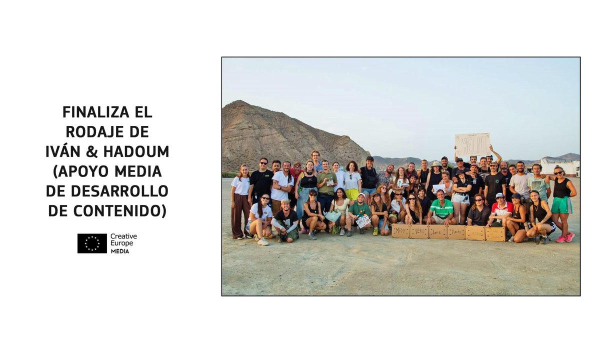 Finaliza el rodaje de IVÁN &amp; HADOUM (apoyo #MEDIA 🇪🇺 de desarrollo de contenido).

Producción de <a href="/Avaloncine/">Avalon</a>, <a href="/pecadofilms/">Pecado Films</a> y Vayolet Films.

Más info > tuit.es/o89u3

#IvanyHadoum #EuropaCreativaMEDIA