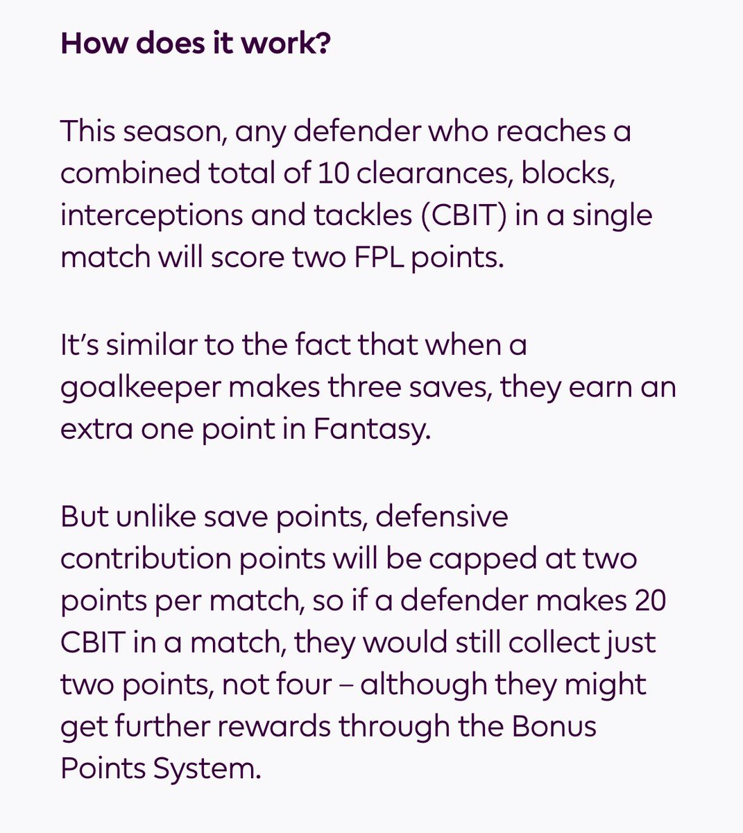 Nasim Sazzad (@prottoy08) on Twitter photo The FPL Rules are changing folks, and introduction of defensive points contributions is one of them.👀
#FPL #FPLCommunity <a href="/OfficialFPL/">Fantasy Premier League</a> The FPL Rules are changing folks, and introduction of defensive points contributions is one of them.👀
#FPL #FPLCommunity <a href="/OfficialFPL/">Fantasy Premier League</a>