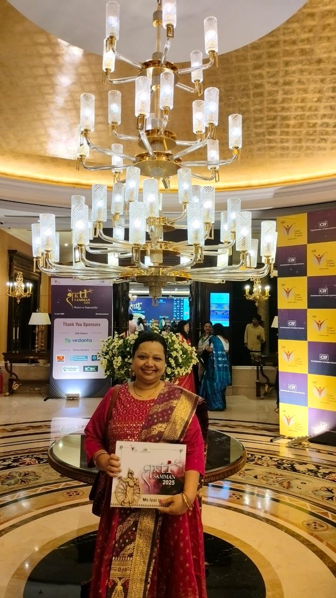 I received the CII IWN Shakti Samman 2025 award on 11-July-2025.

I was felicitated by Smt. <a href="/PravatiPOdisha/">Pravati Parida</a> and Smt. <a href="/_anugarg/">Anu Garg</a>
at a function in Bhubaneswar. 

(CII- Confederation of Indian Industries) 
(IWN- Indian Women Network) 

Humbled🙏🏽😊💗

<a href="/drkhuntia21/">Dr.Chandra Sekhar Khuntia🇮🇳 Modi ka Parivaar💞</a>

#9Gems #9GemsMusic
