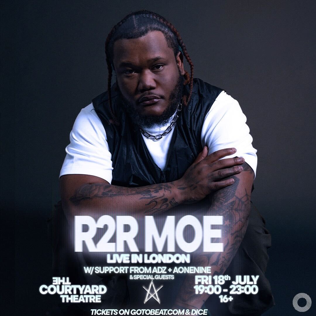 CourtyardHoxton's tweet image. #TONIGHT Fresh off his collab with Skepta on “Miss Independent”, American artist R2R Moe touches down in London for his UK debut headline show at The Courtyard Theatre on Friday, July 18th.
Doors open: 7pm
Tickets:
thecourtyardtheatre.seetickets.com/event/r2r-moe/…