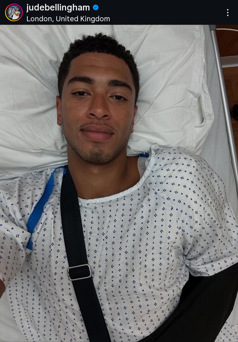 Jude Bellingham post-surgery. 🤍
