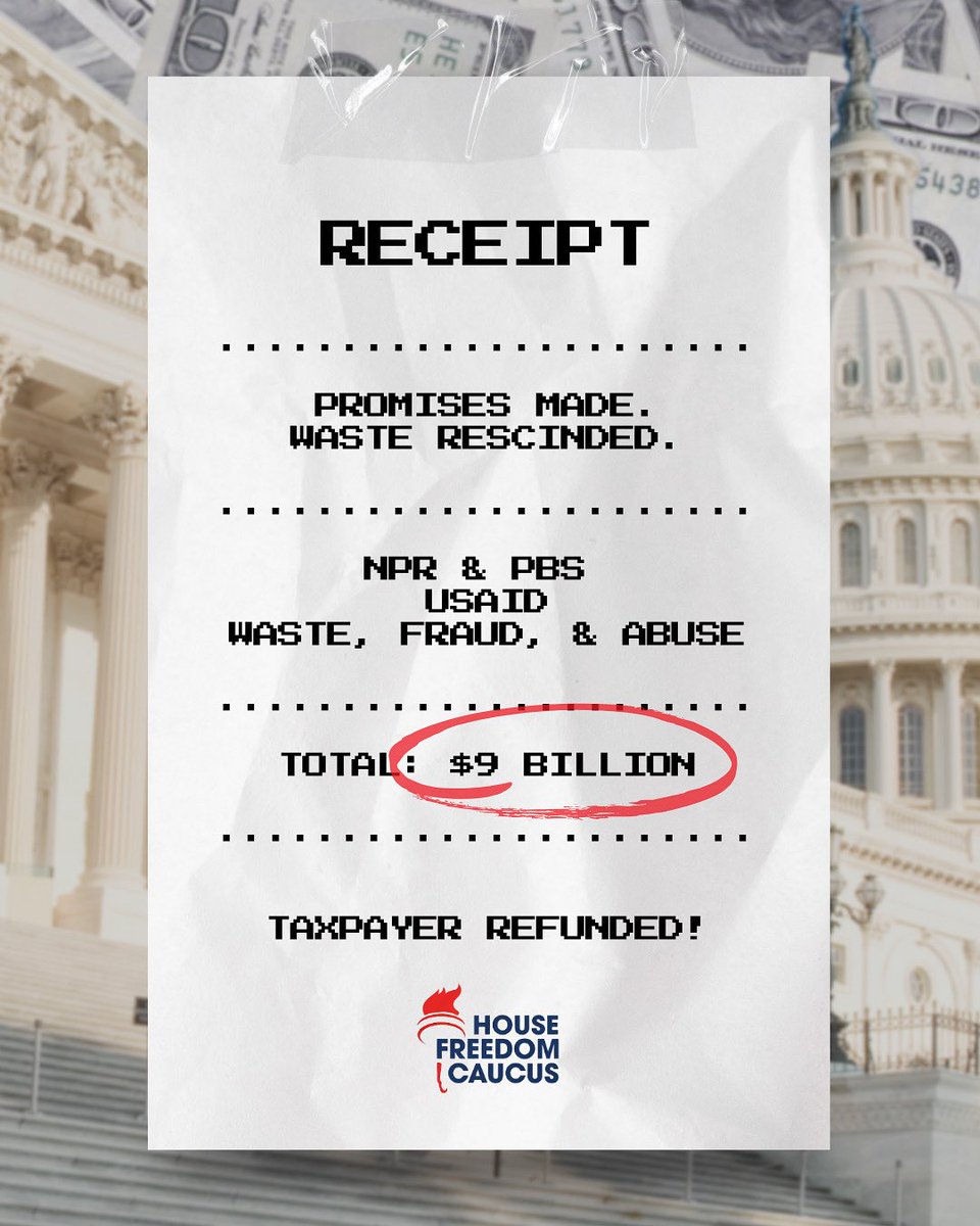 RepAndyHarrisMD's tweet image. Grateful to @POTUS and @WHOMB
for leading the charge on the Rescissions Act — returning taxpayer dollars by cutting wasteful spending.
Every dollar clawed back is a win for taxpayers.
Promises Made. Waste Rescinded.