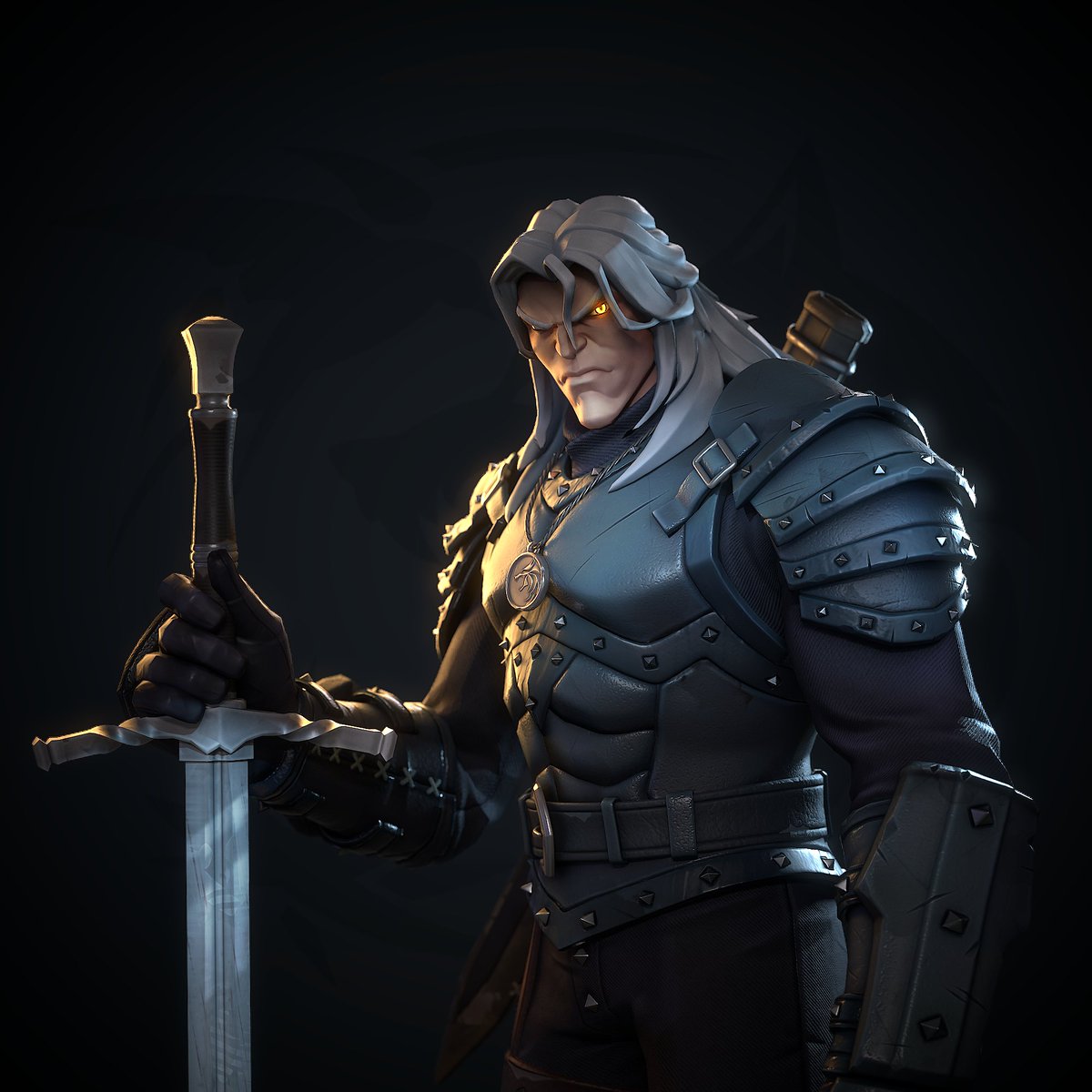 MrVaald's tweet image. Forgot to post this one here 馃憖
Geralt of Rivia fanart, artstation link : artstation.com/artwork/0lVExY
Based on a concept of Hicham Habchi 馃敟