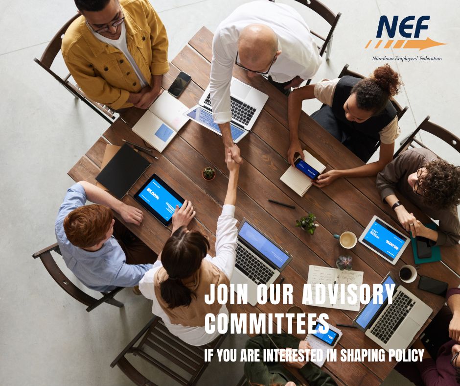 NEF always is keen to involve subject matter experts to co-develop reforms. As employer, get in touch with us, to co-shape labour policies and laws. #shapingpolicy #namibianemployers #labouramendments #workplacelaw #employerengagement