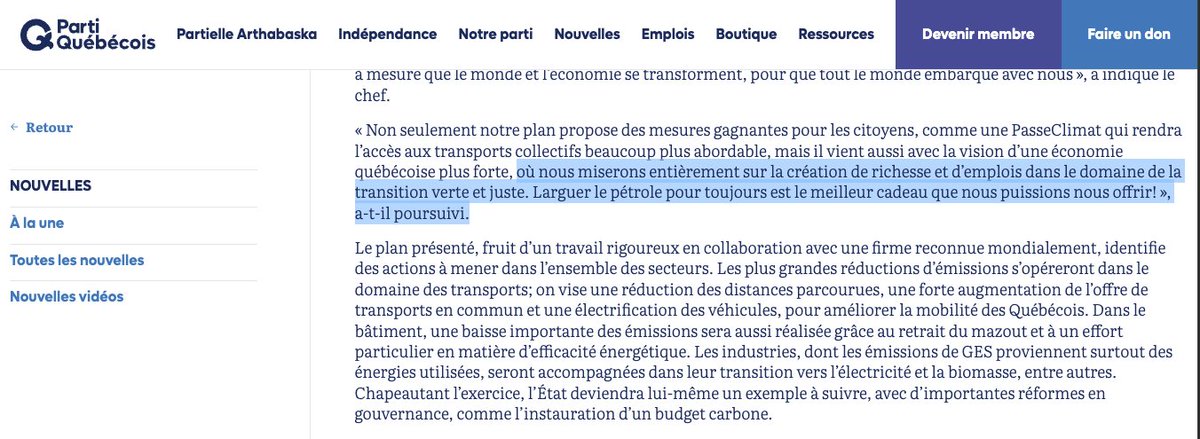 Jim Légaré (@jimlegare) on Twitter photo Saviez-vous que le PQ veut "larguer le pétrole pour toujours" ?
C'est ce que Paul Saint-Pierre Plamondon proposait en 2022...
J'aimerais bien entendre son candidat de "centre-droit" <a href="/boissoal/">Alex Boissonneault</a> à ce sujet!
Difficile pour les agriculteurs de faire leur job sans pétrole! Saviez-vous que le PQ veut "larguer le pétrole pour toujours" ?
C'est ce que Paul Saint-Pierre Plamondon proposait en 2022...
J'aimerais bien entendre son candidat de "centre-droit" <a href="/boissoal/">Alex Boissonneault</a> à ce sujet!
Difficile pour les agriculteurs de faire leur job sans pétrole!