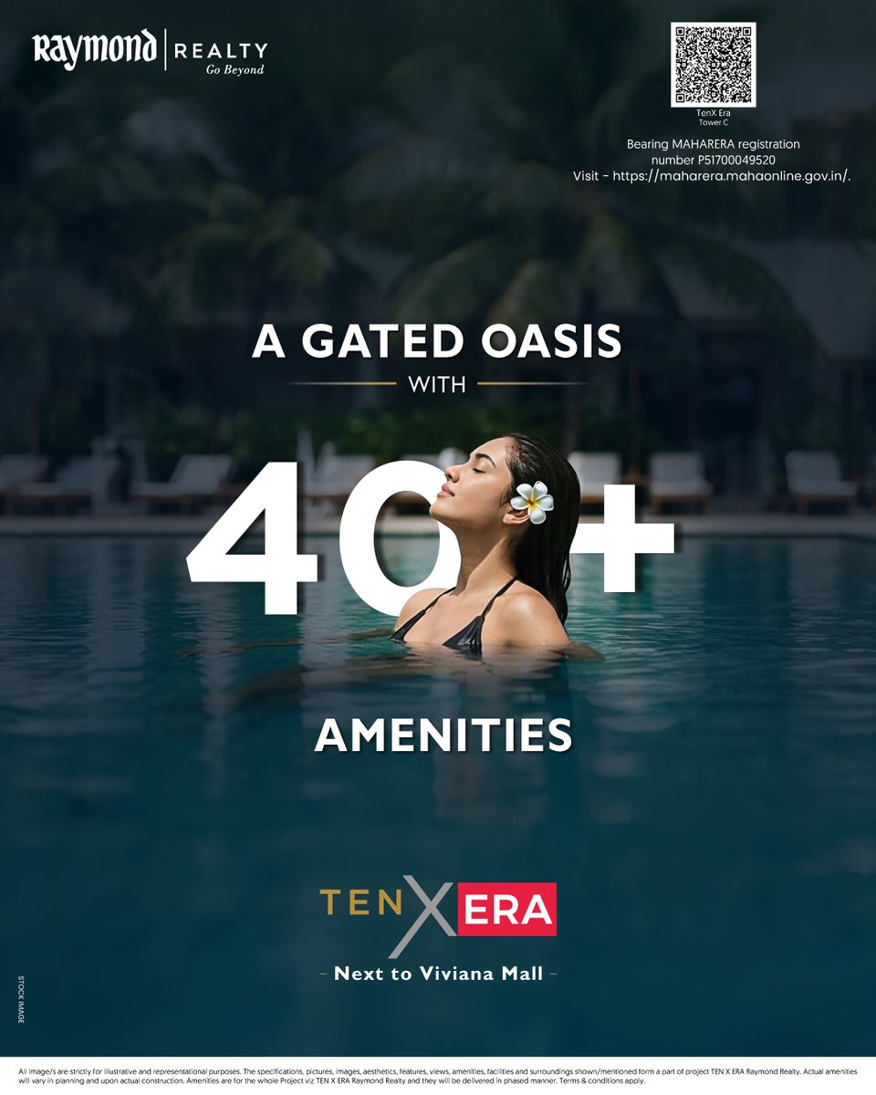Why settle for just a home when you can have a whole world of experiences?

At Raymond Realty’s TenX Era, it’s not just about where you live; it’s about how you live. With 40+ thoughtfully designed amenities, it’s a gated oasis where every day feels like a retreat. From wellness