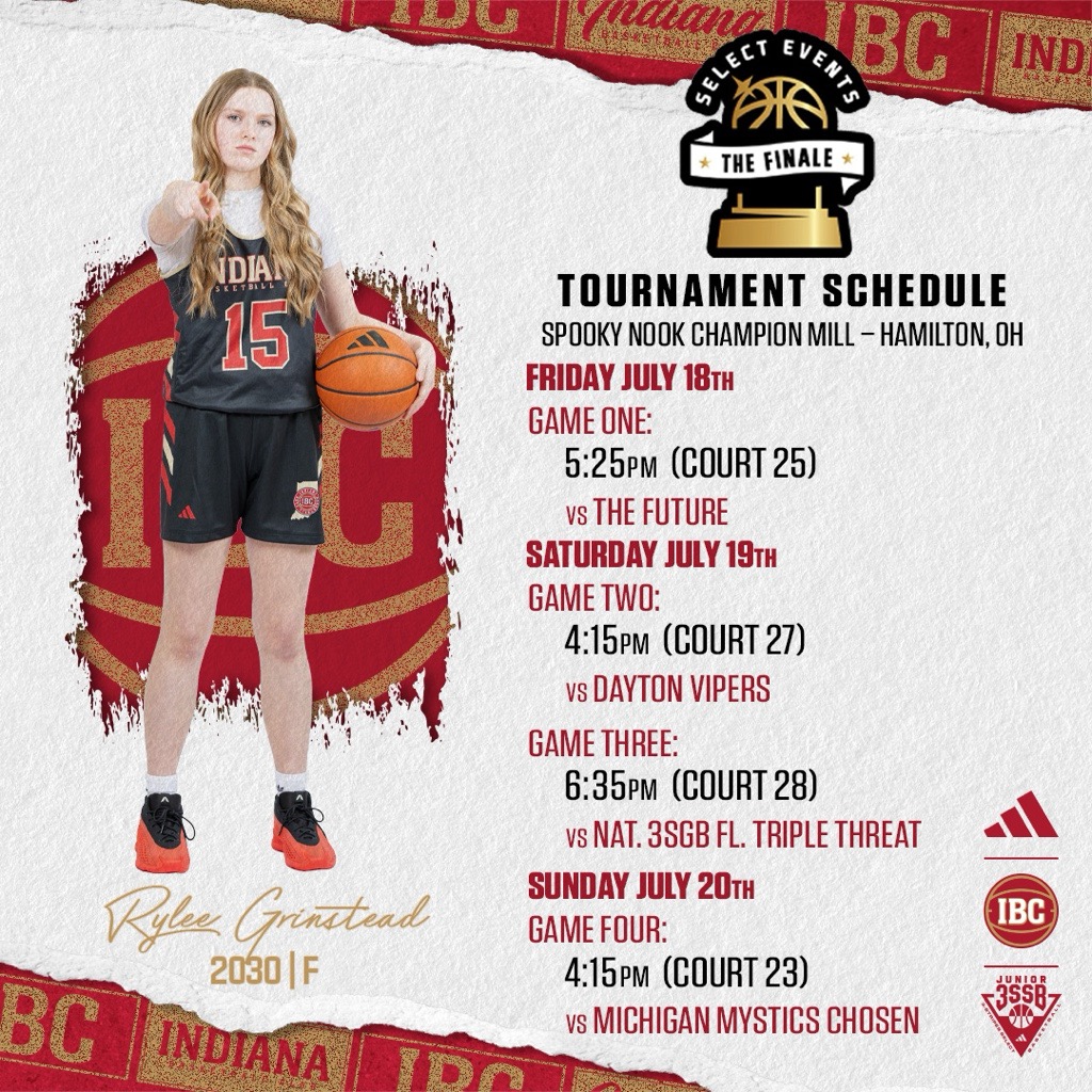 Rylee Grinstead (@ryleegrinstead) on Twitter photo Our last weekend of the season starts today. Excited to be on the court with my <a href="/IBC14uMiller/">Indiana Basketball Club Jr 3SSB 14U Miller</a> teammates! Let's GO! Our last weekend of the season starts today. Excited to be on the court with my <a href="/IBC14uMiller/">Indiana Basketball Club Jr 3SSB 14U Miller</a> teammates! Let's GO!