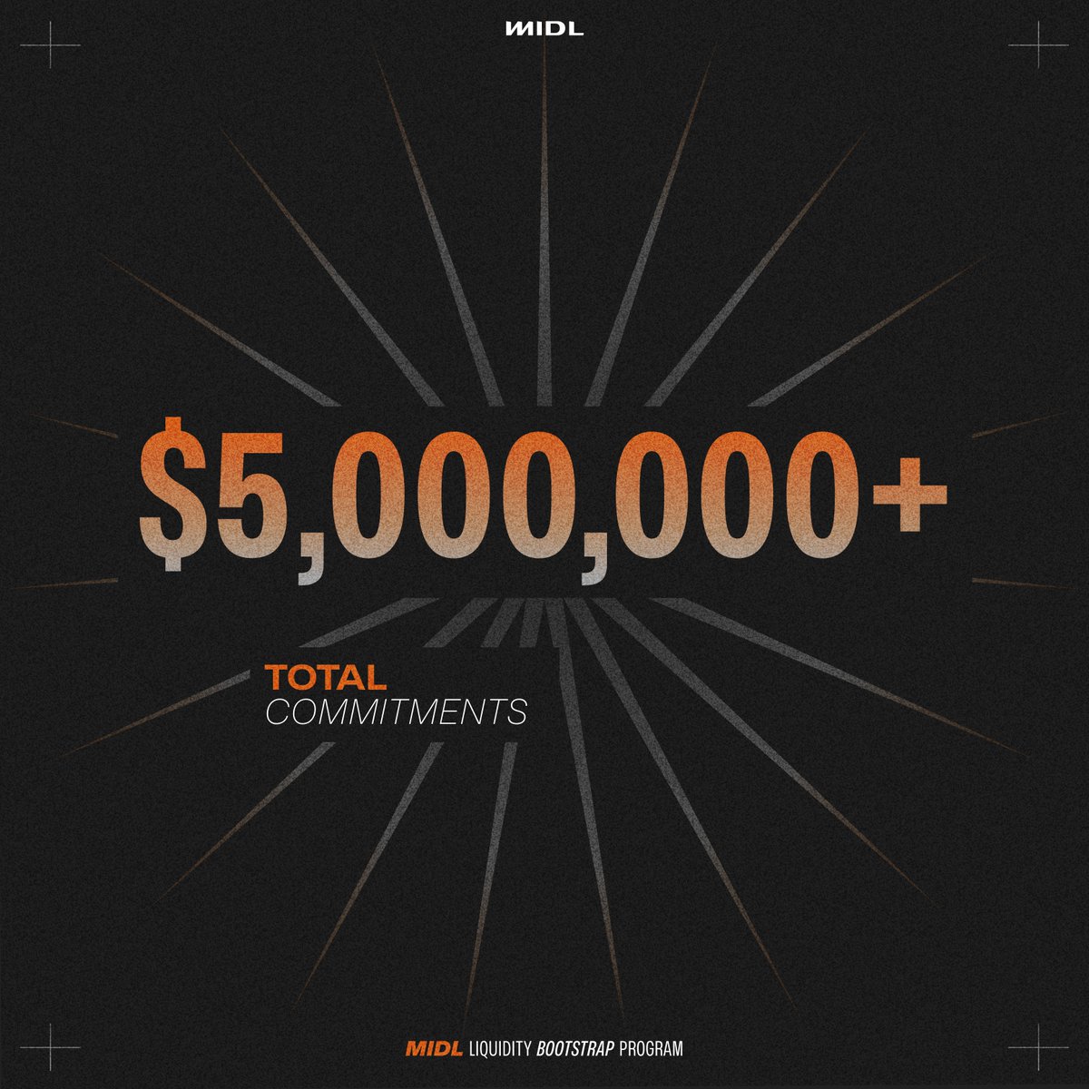 midl_xyz's tweet photo. The $5M+ frontier in the Bootstrap Program has been crossed. Thank you for fuelling BTCFi with us 🔥

Support Bitcoin pioneers &amp; Get MIDL tokens 👇
https://t.co/stREhrk1H7 https://t.co/fcXfNKEoKs