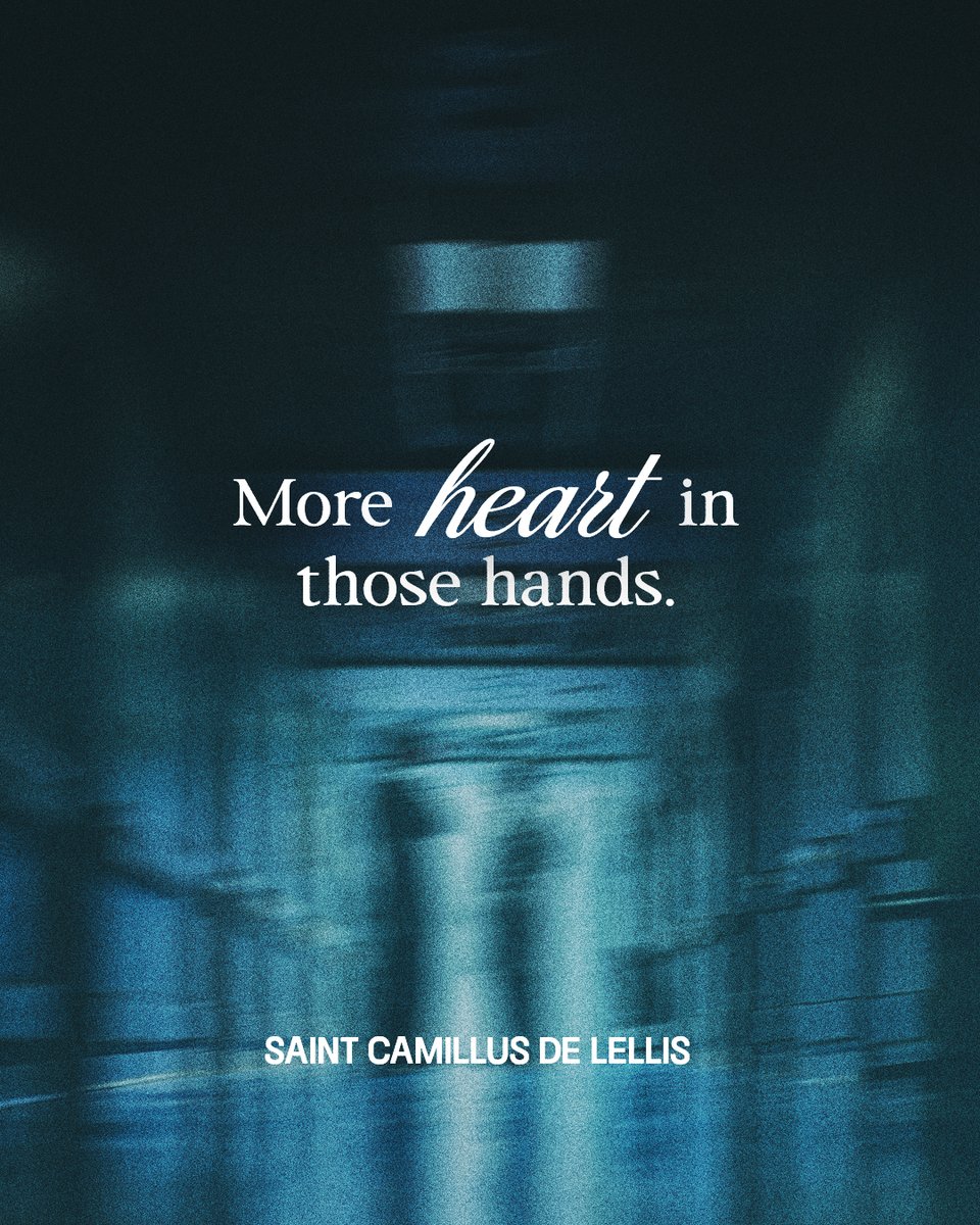 Saint Camillus believed care wasn’t complete without compassion. He asked his brothers to treat every patient ‘as if they were Christ Himself.’⁣
Today, let’s honor all those who serve the sick with dignity and love.
