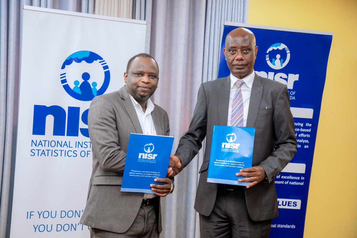 statisticsRW's tweet image. Today at NISR, we held the official handover between the newly appointed Deputy Director General, Mr. MWIZERWA Jean Claude, and the Former DDG, Mr. Michel NDAKIZE RUGAMBWA. We extend our sincere appreciation to Mr. Michel NDAKIZE RUGAMBWA for his dedicated service and…