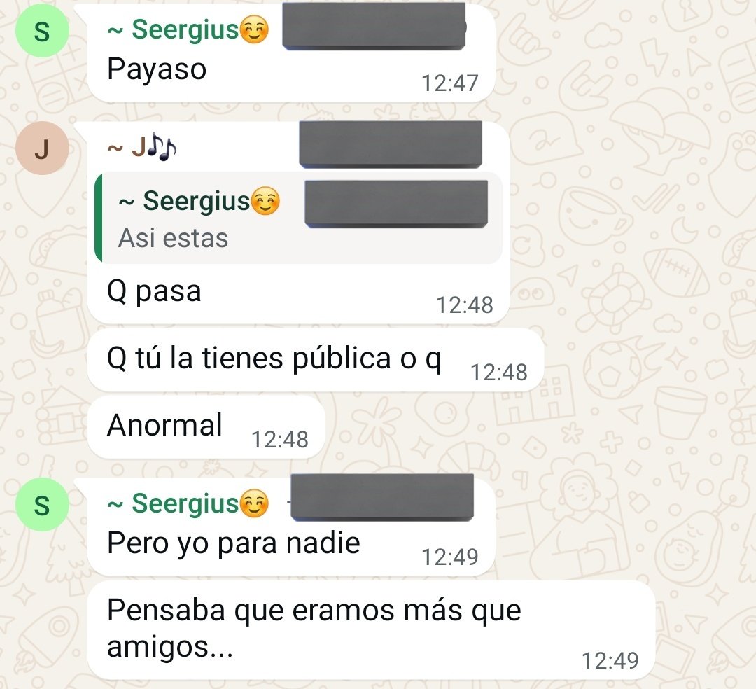 Sergius lo intenta con J, pero el amor es cruel y despiadado.
