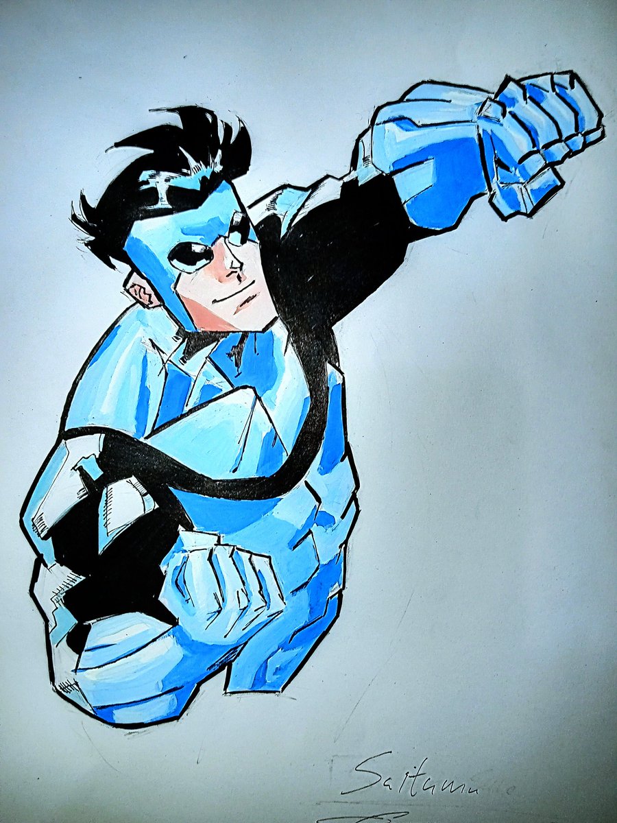 Saitamasule's tweet image. Really starting to love using poster color
#Invincible #Invinciblefanart