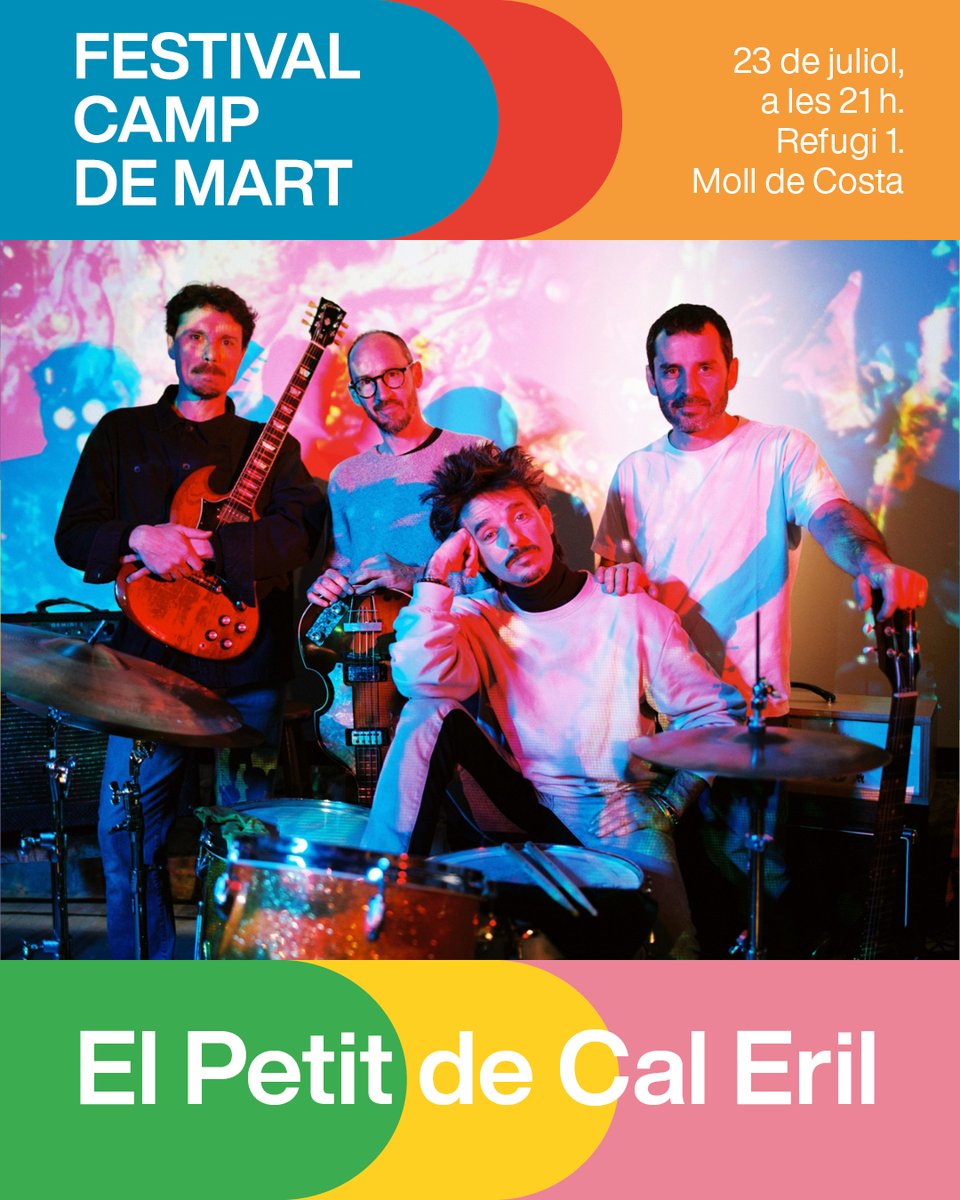 #Recomanem!
El passat mes de maig a #MèdolTGN vam escoltar en primícia el nou disc del <a href="/petitdecaleril/">elpetitdecaleril</a>! Ara, teniu l'oportunitat de gaudir-lo en directe a Tarragona en el marc del Festival Camp de Mart.
🔸 23/07 / 21h

🎟️ tuit.cat/UDl5w