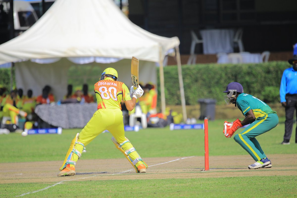 Cricket: Hosts Uganda defeat Nigeria by 77 runs (DLS) to get their first win at the Pearl Of Africa T20 Series.

Uganda 180/4 in 20 overs

Nigeria 85/5 in 18/18 overs. 

#SportsBlaze