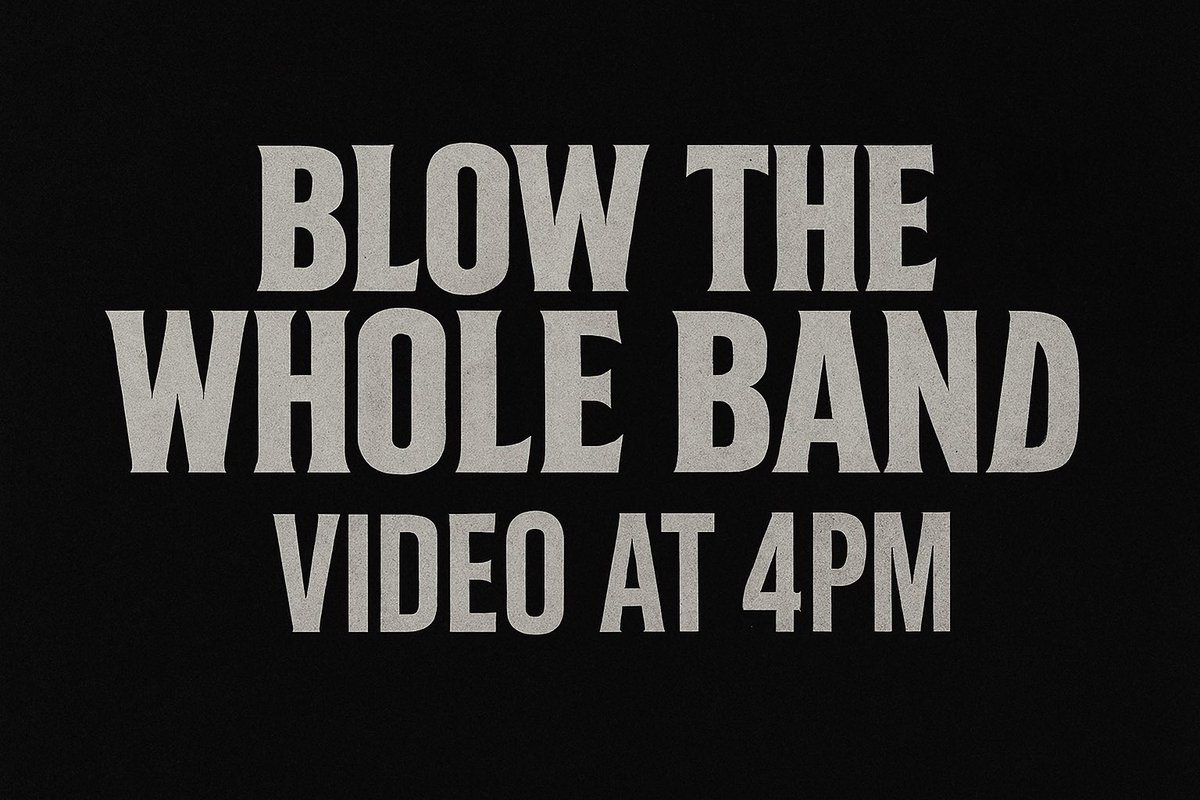 VIDEO DROP TODAY @ 4PM
Blow the Whole Band – Official Visual
Cinematic pressure. It’s time to make noise.
#BoomBlake #NewVisual #BlowTheWholeBand #RapTwitter