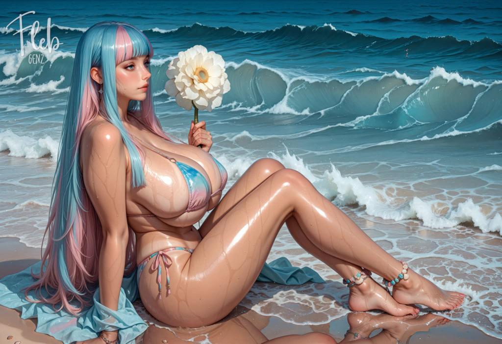 ☀️🌊 #AIイラスト