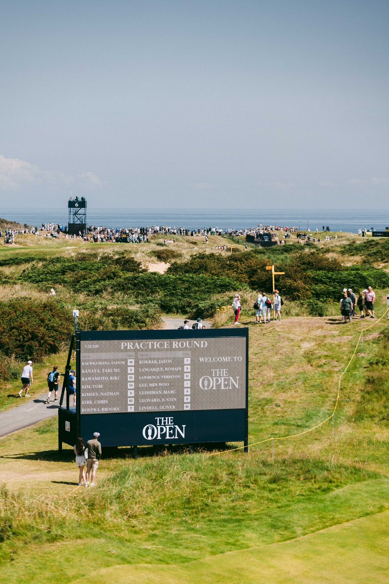 PGATOUR2K's tweet image. Day 2 of @theopen in full swing, and the views couldn’t be more stunning! 😍⛳️