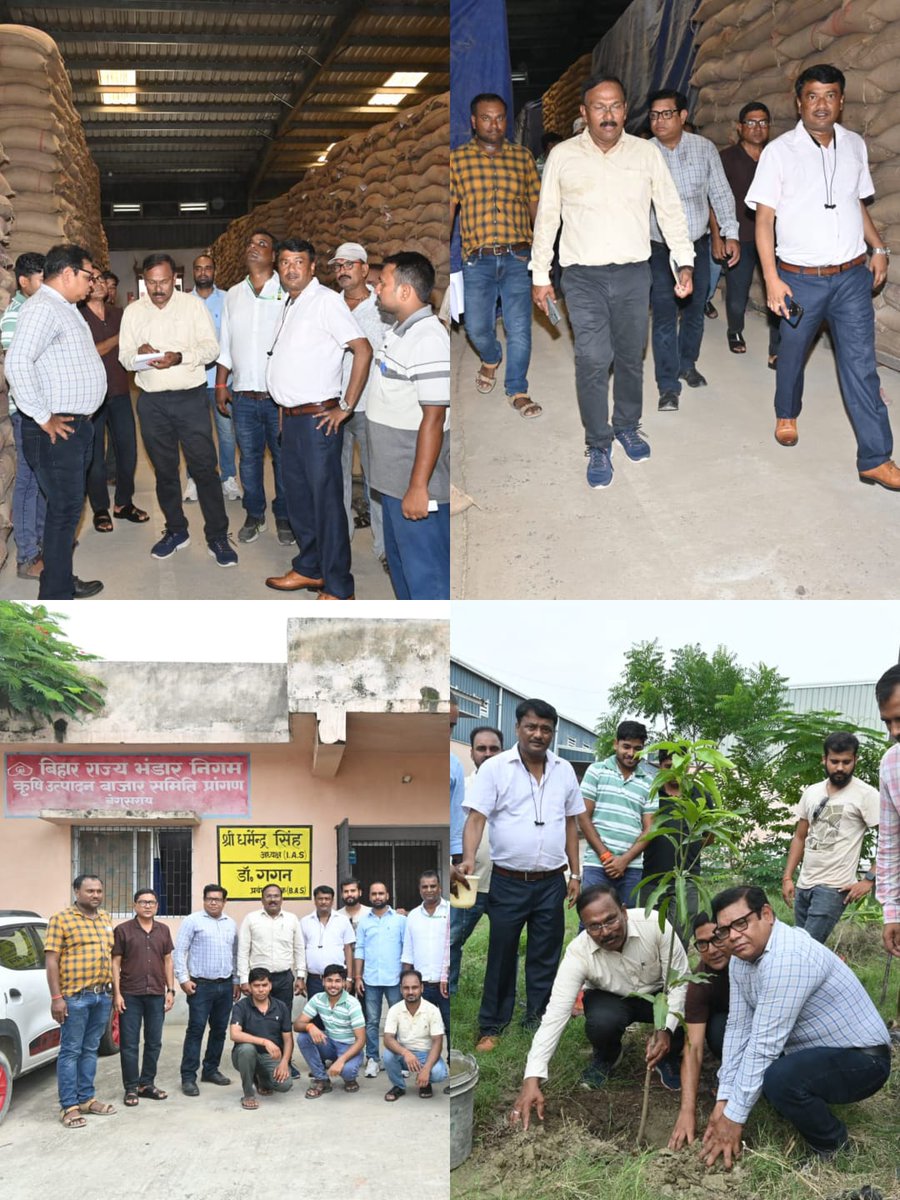 आकांक्षी जिलों के दौरे के क्रम में, श्री जी. कार्तिकेयन, महाप्रबंधक(सामान्य), FCI, आंचलिक कार्यालय(दक्षिण अंचल)  ने आज BSWC, APMC बेगुसराय का निरीक्षण किया, इस दौरान उनके द्वारा वृक्षारोपण किया गया।