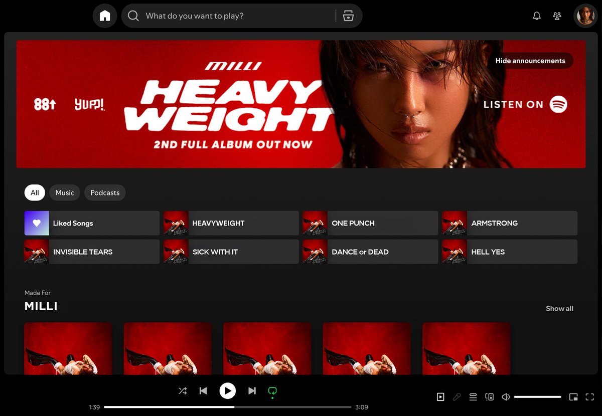 YUPP! (@officialyupp) on Twitter photo ขอบคุณ <a href="/SpotifyTH/">Spotify Thailand</a> สำหรับ Banner สุดอลังการด้วยนะครับ 🙏🏻🔥 ทุกคนสามารถไปฟังเพลงในอัลบั้ม "HEAVYWEIGHT" จาก MILLI ได้แล้วทาง Spotify
🎧💥: open.spotify.com/album/5QKhO1oa…
#MILLI
#HEAVYWEIGHT
#88rising #YUPP ขอบคุณ <a href="/SpotifyTH/">Spotify Thailand</a> สำหรับ Banner สุดอลังการด้วยนะครับ 🙏🏻🔥 ทุกคนสามารถไปฟังเพลงในอัลบั้ม "HEAVYWEIGHT" จาก MILLI ได้แล้วทาง Spotify
🎧💥: open.spotify.com/album/5QKhO1oa…
#MILLI
#HEAVYWEIGHT
#88rising #YUPP