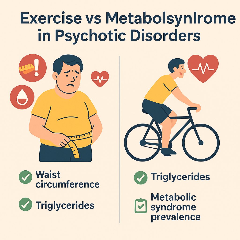 mikelizquierdo_'s tweet image. 💥 Just published in European Psychiatry @Euro_Psychiatry!
Can exercise help manage metabolic syndrome in people with psychotic disorders?
🧠🫀 This new meta-analysis finds that structured physical exercise significantly improves waist circumference, triglycerides & overall…