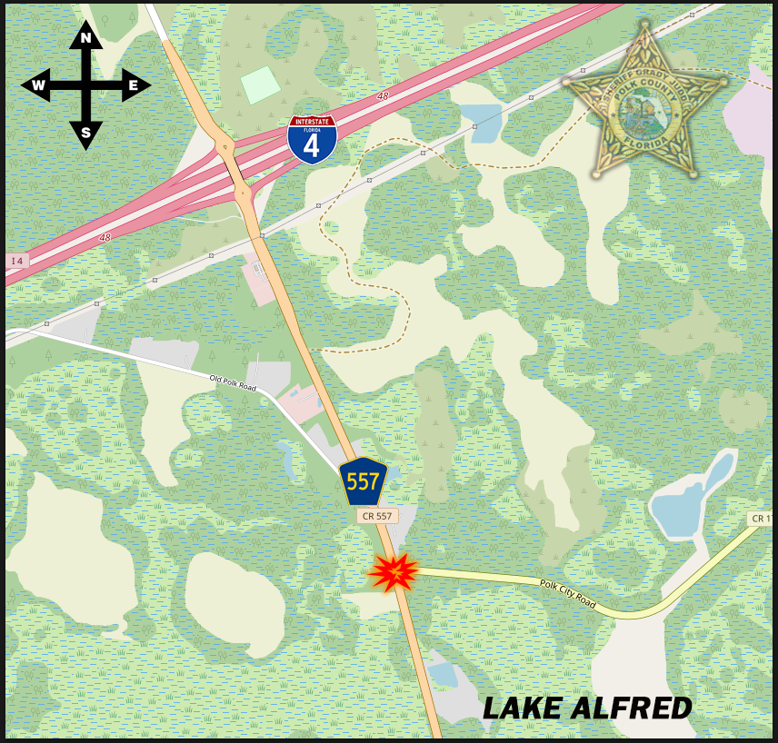 PolkCoSheriff's tweet image. #TrafficAlert
At about 5:45 am on Friday, July 18th, PCSO deputies were dispatched to County Road 557 and Polk City Road, between Lake Alfred and I-4, in reference to a severe crash.
It was reported that a small car and a dump truck crashed, and a fire developed.
There is…