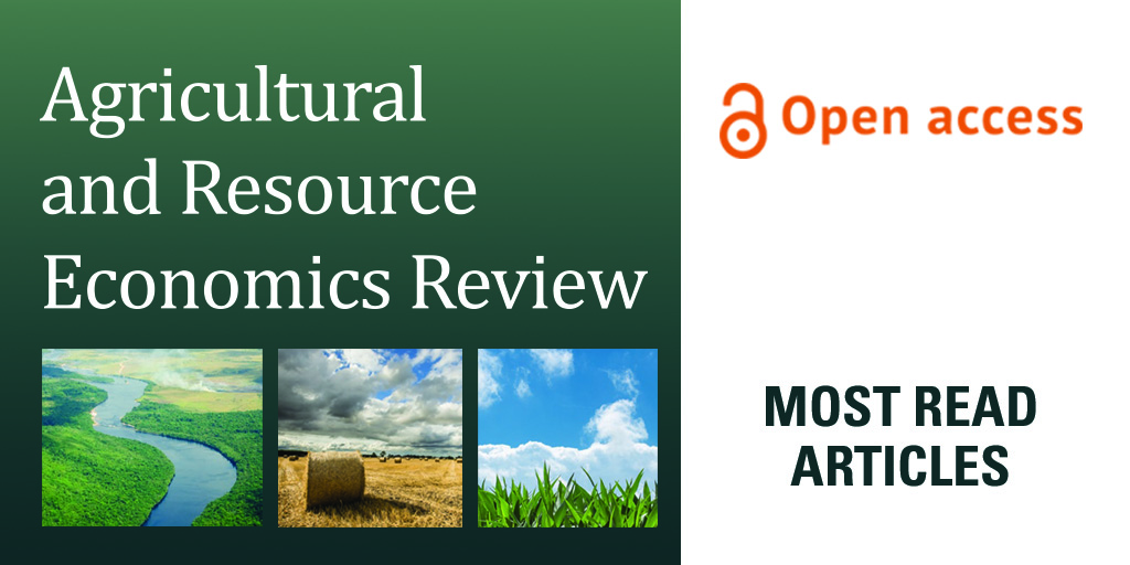 CambUP_Econ's tweet image. Check out the most-read articles from Agricultural and Resource Economics Review: 📚 cup.org/4kXFCw9
#AgriEcon @NAREA_Economics