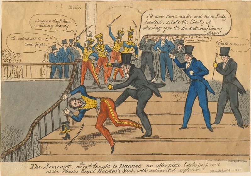 HorsePowerMus's tweet image. Today we're highlighting the 1820s political cartoons of the 10th Hussars. 🎨
Whilst stationed in Ireland they grew a reputation for arrogance and snobbery, something that would soon become a staple of London's caricatures and political illustrations!