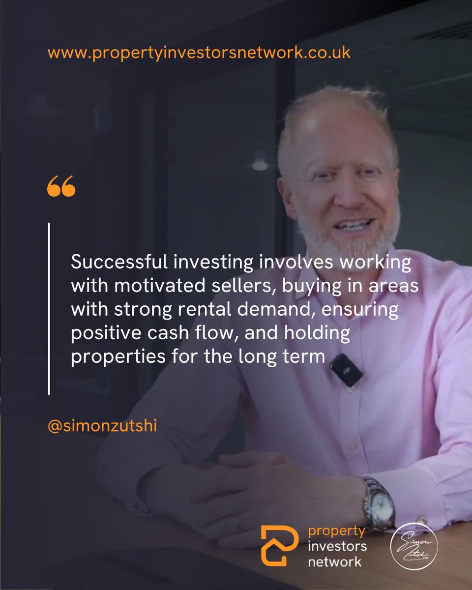 “Work with motivated sellers. Buy in strong rental areas. Ensure cash flow. Hold long term.”
That’s how successful investing is done. <a href="/simonzutshi/">Simon Zutshi</a>

#PropertyInvesting #SimonZutshi #CashFlow #RentalMarket #FinancialFreedom #PassiveIncome #WealthTips #UKInvestors #LongTermStrategy