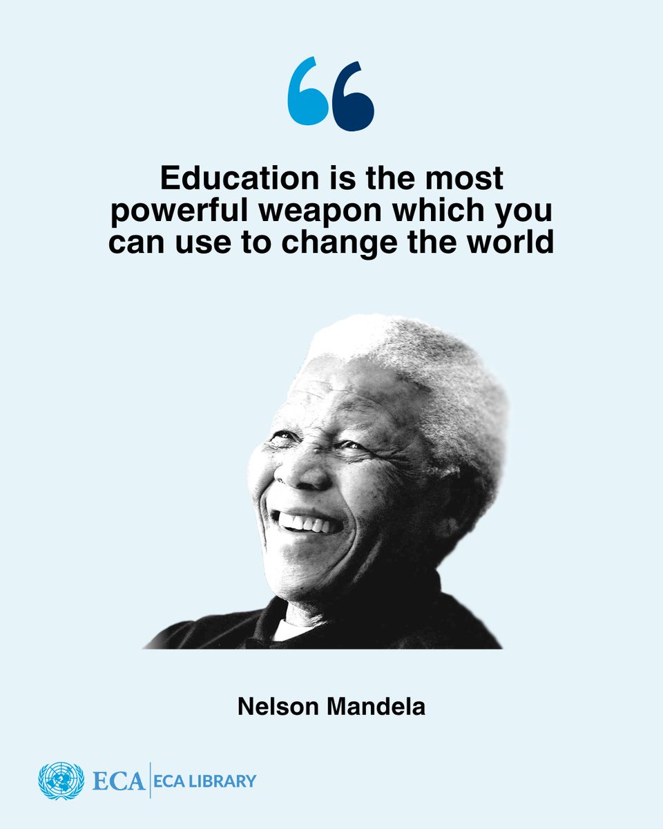 Today is #MandelaDay, honouring Nelson Mandela’s legacy of justice and education.
“Education is the most powerful weapon to change the world.”
#MondayMotivation #NelsonMandela #KnowledgeIsPower #Africa