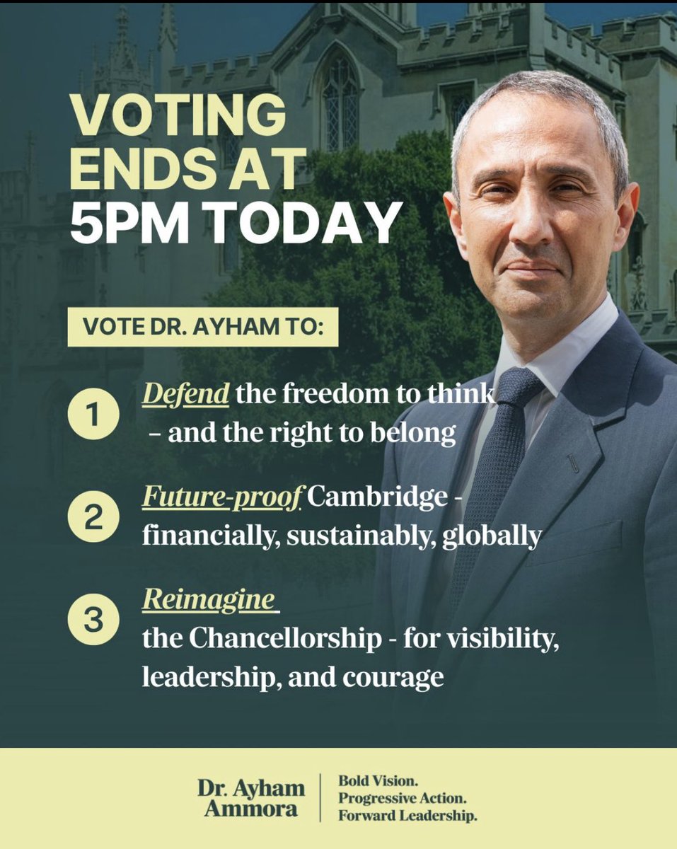 There's still time to cast vote online until 5pm today. 

Let’s build Cambridge's next great chapter, together.