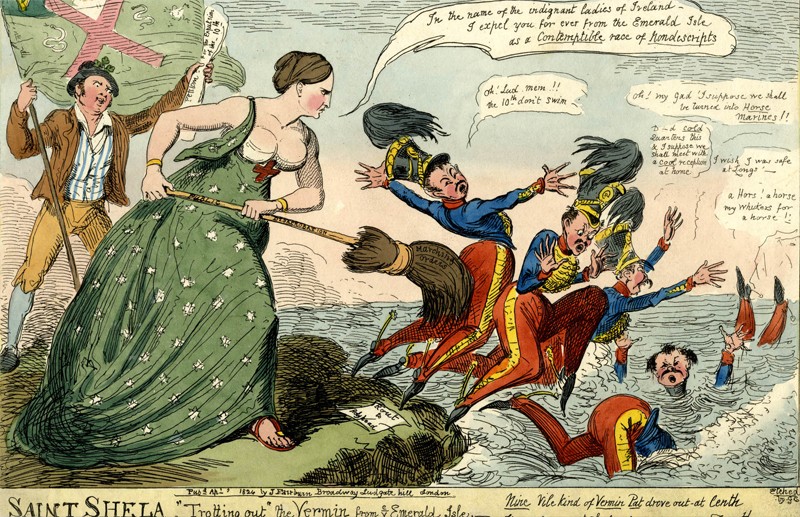 HorsePowerMus's tweet image. Today we're highlighting the 1820s political cartoons of the 10th Hussars. 🎨
Whilst stationed in Ireland they grew a reputation for arrogance and snobbery, something that would soon become a staple of London's caricatures and political illustrations!