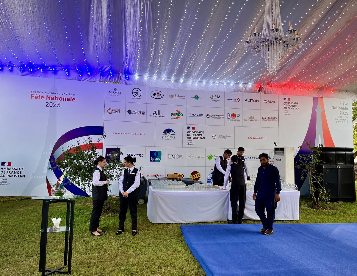 FranceinPak's tweet image. 🇫🇷 🇵🇰 1/2 National Day: many thanks to the sponsors, organisers and everyone who helped make the reception a real success!
#BastilleDay #14Juillet