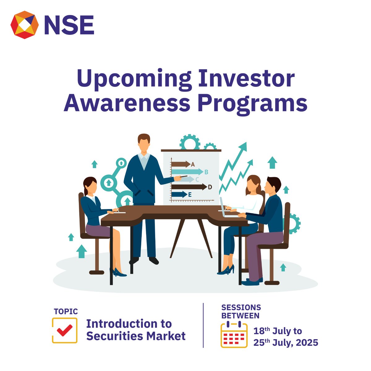 NSEIndia's tweet photo. Know more about the Investor Awareness Programs for the upcoming week. Get all the details at https://t.co/iwttUGahYE
#NSE #NSEIndia #InvestorAwareness #IAP #InvestorEducation #StockMarket #ShareMarket #InvestorAwarenessPrograms https://t.co/wRmp45lkjK
