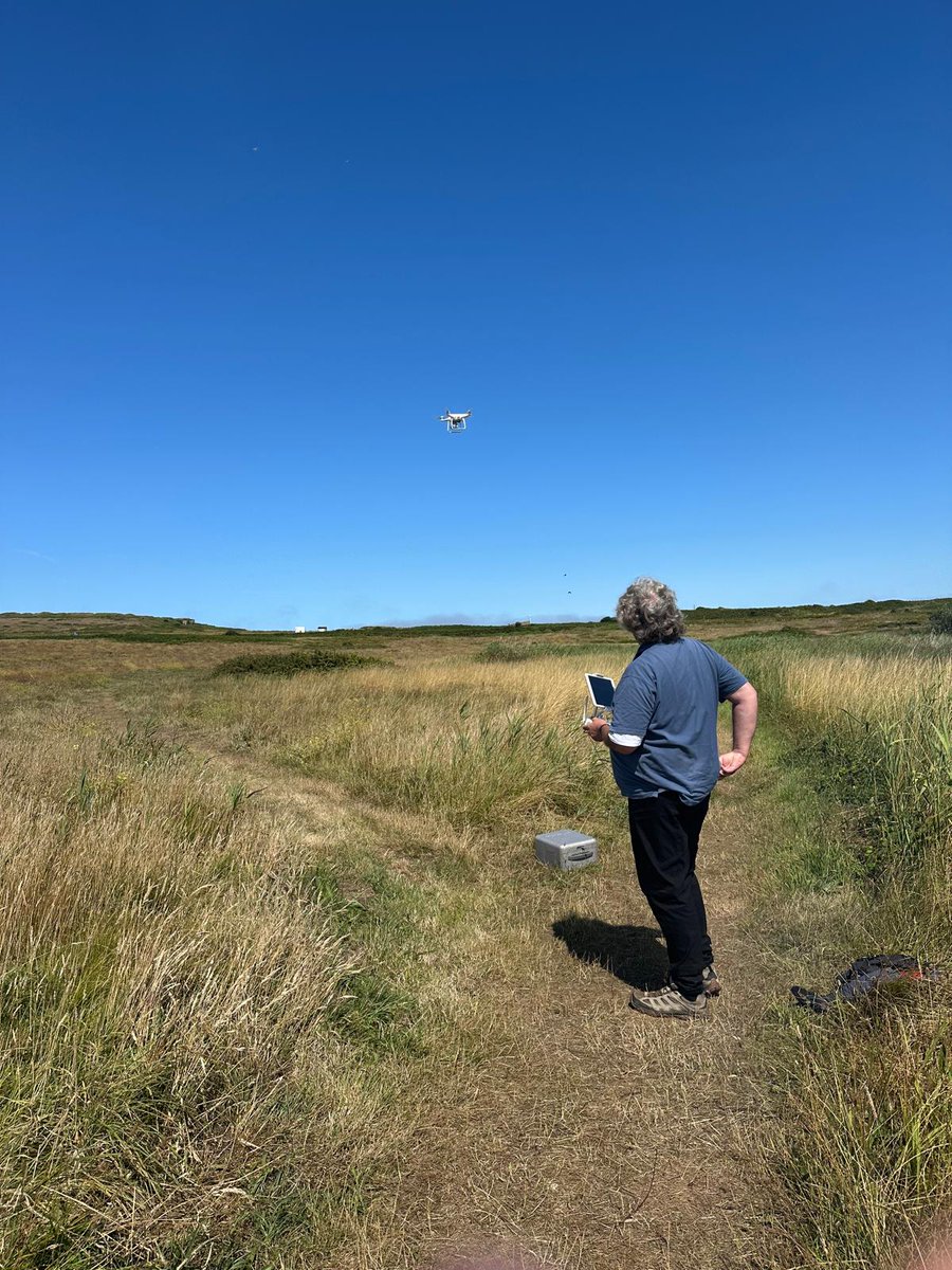 philipndpope's tweet image. Marcus Roberts right now identifying exact area on Alderney - and further examination via drone - of the site of the SS' mass Jewish grave that my great uncle George Pope described to & showed MI19 that was unearthed by Col Jones and the Gunner regiment. Holocaust on 🇬🇧 soil.