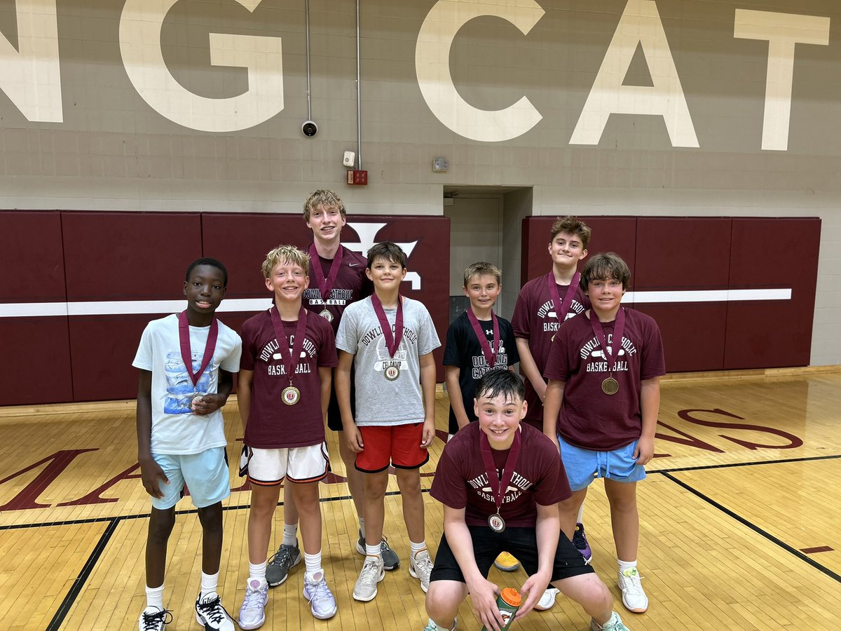 DowlingBball's tweet image. 7th-8th camp wrapped up this week with a spirited tournament. It’s going to be fun to follow this hard working group the next few years.