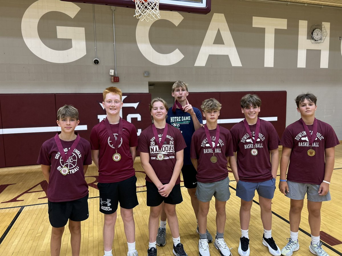 DowlingBball's tweet image. 7th-8th camp wrapped up this week with a spirited tournament. It’s going to be fun to follow this hard working group the next few years.