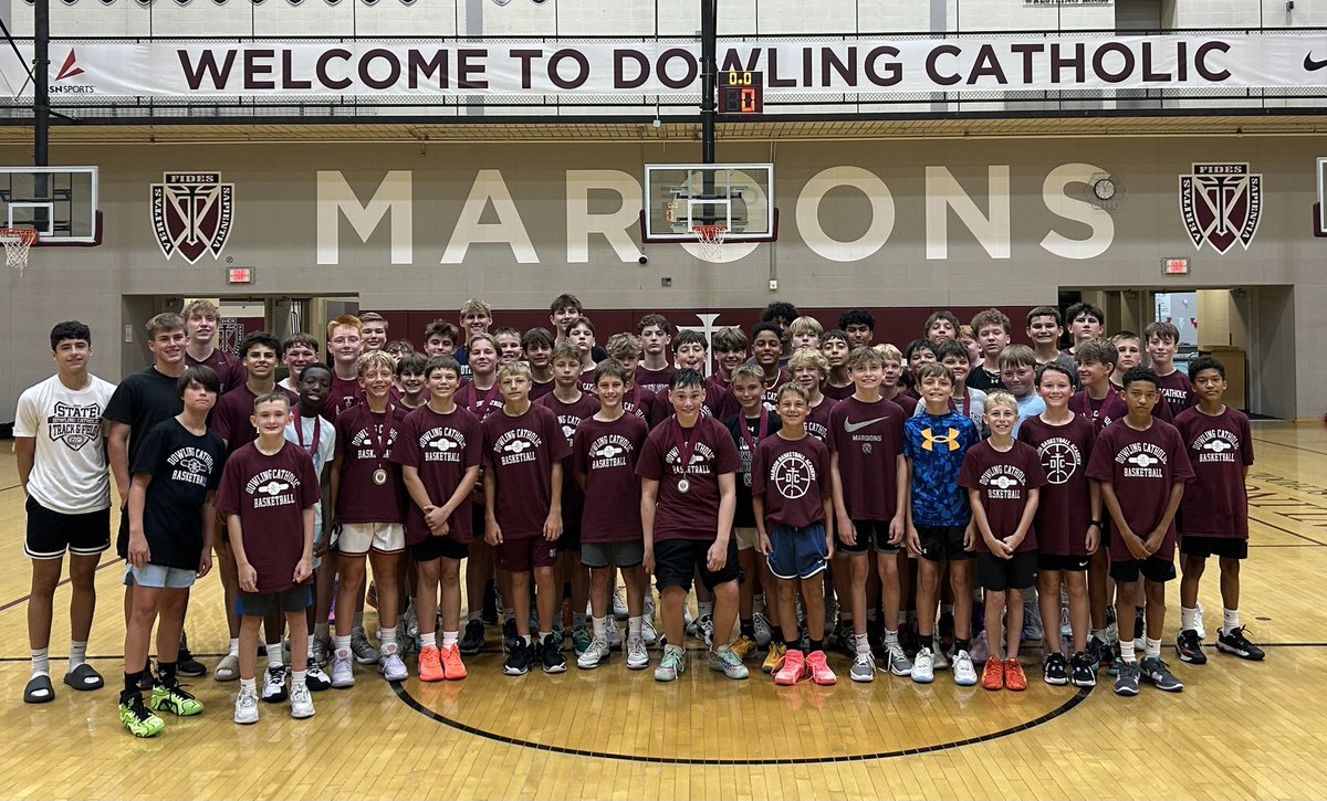 DowlingBball's tweet image. 7th-8th camp wrapped up this week with a spirited tournament. It’s going to be fun to follow this hard working group the next few years.