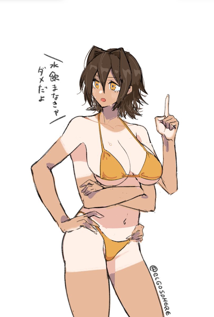 elgosphere's tweet image. 暑いので描いた