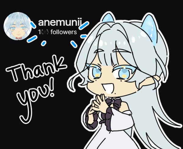 anemunii's tweet image. Thanks for 100 follows