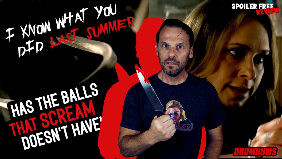 Drumdums's tweet image. Full spoiler free review drops at noon. Members can watch now. #IKnowWhatYouDidLastSummer