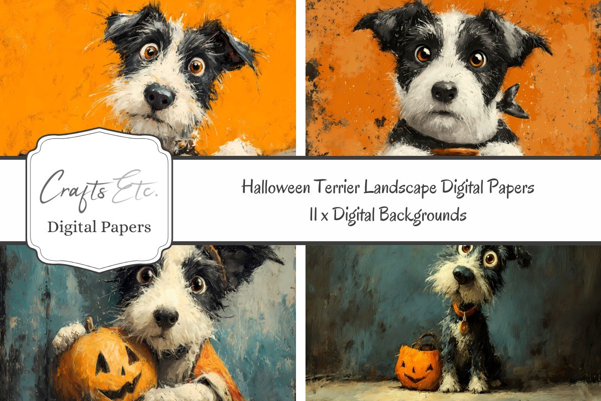 CraftsEtcOnline's tweet image. 🎃 Get ready for some spooky-cute vibes! Our Halloween Terrier Digital Papers are here! Adorably eerie and full of charm! 🐾👻 creativefabrica.com/product/hallow…
#HalloweenDog #DigitalPapers #TerrierArt  #PumpkinPup #WhimsicalHalloween #PetLovers #CuteAndCreepy