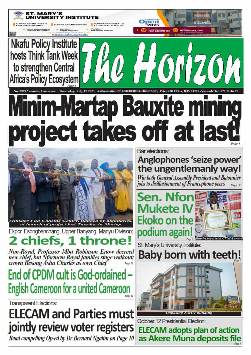 NkafuPolicyInst's tweet photo. Our upcoming #2025ThinkTankWeek August 4–8, 2025, in Yaoundé, is being featured in national #press. This five-day event series will unite over 150 changemakers across Central Africa in a movement to shape the region’s future.
📰https://t.co/Nl5JvCllQs 
📰https://t.co/EsZ42vglGs https://t.co/NxtOBOnpIq